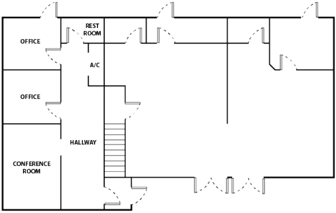 Floor plan for first floor