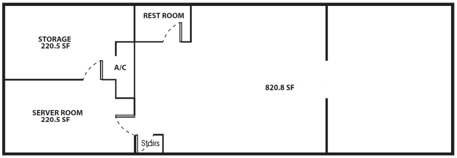 Floor plan for second floor